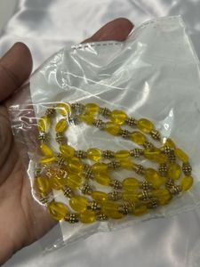 Yellow Beaded Necklace