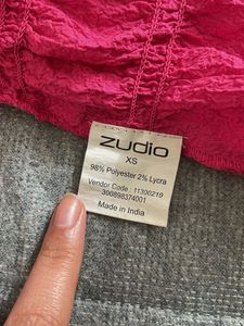 Pink Puff Sleeve Crop Top