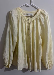 Yellow Long Sleeve Top