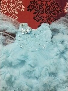 COMBO New Style Rose Pink And Sky Blue Frock