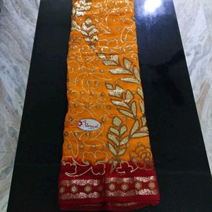 Elegant Embroidered Saree