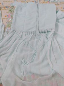 Premium Lehanga Choli With Top Jacket And Dupatta