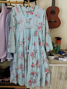 Floral Print Tiered Dress
