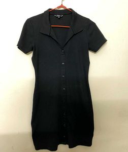 Cute Black Shirt Dress