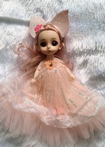 Sparkly Pink Doll Key Chain