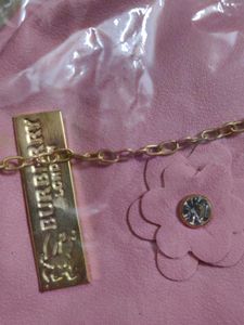 Pink And Gold Brand New Sling Bag For Women