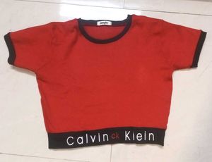 Red Crop Top
