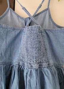 Cute Denim Dress with Tee