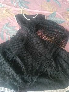 👗👗Cut Out Circle BLACK FROCK SUIT