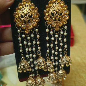 Gold Plated Jhumka Earrings