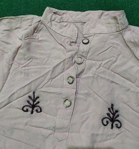 Embroidered Tunic Dress