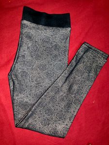 Winter Black Fleece Jeggings