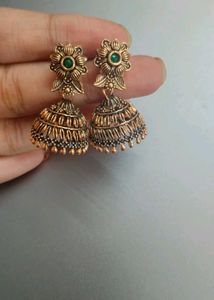 Antique Jhumka Earrings- Traditional Ethnic Design