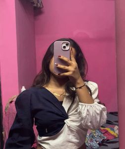 Stylish Two-Tone Top