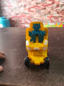 Cute Yellow Transforming Toy Car