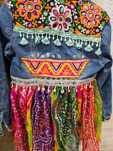 Denim Long Shrug# Navratri Outfit