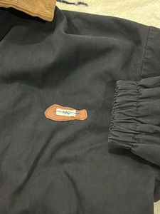 Black Jacket with Brown Colar