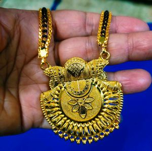Long Gold Plated Mangalsutra
