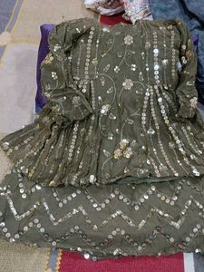 Pure Chiffon Heavy Mastani Dress For Girl