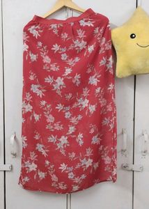 Chiffon Long Skirt With Side Slits