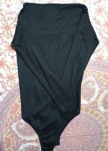 Black Long Sleeve Bodysuit