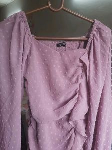 Elegant Lavender Mini Dress