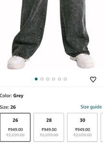 Charcoal Baggy Jeans