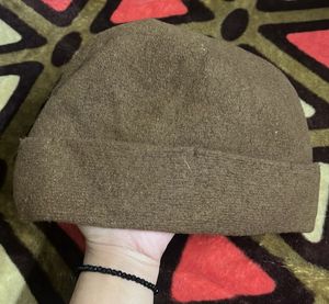 Brown Knit Beanie