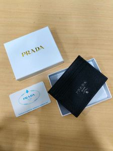Prada Saffiano Leather Card Wallet