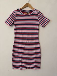 H&M Striped Bodycon Dress