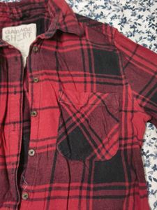 Red Plaid Flannel Shirt