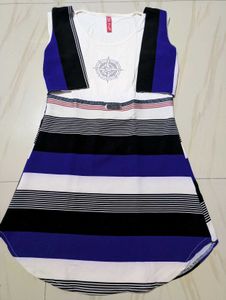 Colourful Blue Dress For Womens