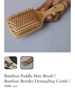 The Bamboo Bae Paddled Hair Brush