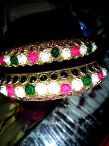 Colourful Rose Work Kada 🌹