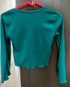 Buttoned Crop Top