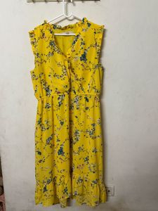 local yellow floral dress