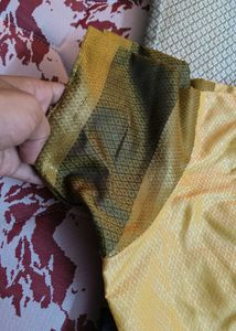 Beautiful Black And Yellow Saree