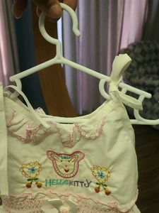 White And Pink Baby Frock