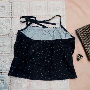 Cute Black Star Cami Top