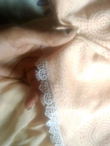 Vintage Peach &amp; Cream Dress