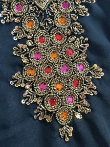 y2k Black mesh kurti with handwork
