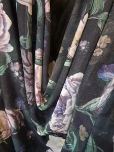 Floral Print Cowl Neck Top