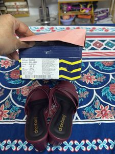 DressBerry Heels - Burgundy Straps