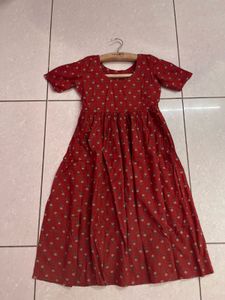 Red Printed Dress
