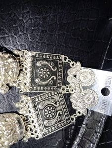 Black Silver Color Jhumki