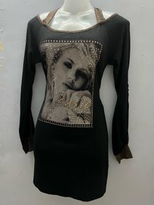 Light Glitter Fullsleeves Black Elegant Look