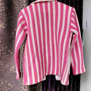 Stylish Striped Knit Cardigan
