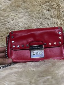 Michael Kors Red Crossbody Bag