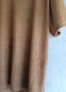 Textured Tan Co Ord Set (PANT AND T - SHIRT )