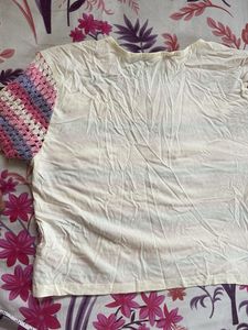 Crochet Knit Top with FREE EARRINGS